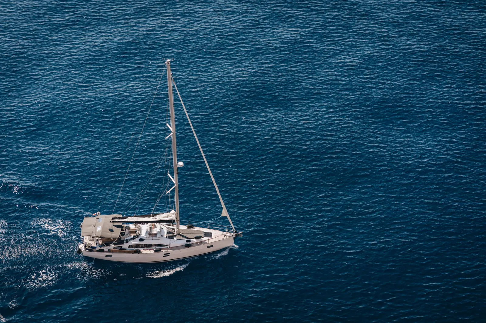 modern boat floating in peaceful waters